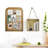 Rattan Style Wood Wall Shelf with Rope