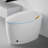 Unique Smart Toilet With Bidet Built In, Intelligent One Piece Toilet For Modern Bathroom, Auto Open/Close Seat, Foot Sensor, LED Display,Night Light, Warm Water & Dryer,White-123310571