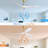 60 Inch Modern ABS Ceiling Fan With 6 Speed Smart Remote Control Reversible DC Motor For Bedroom Living Room