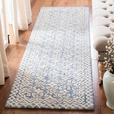 Simmerman Hand Tufted Wool Geometric Rug