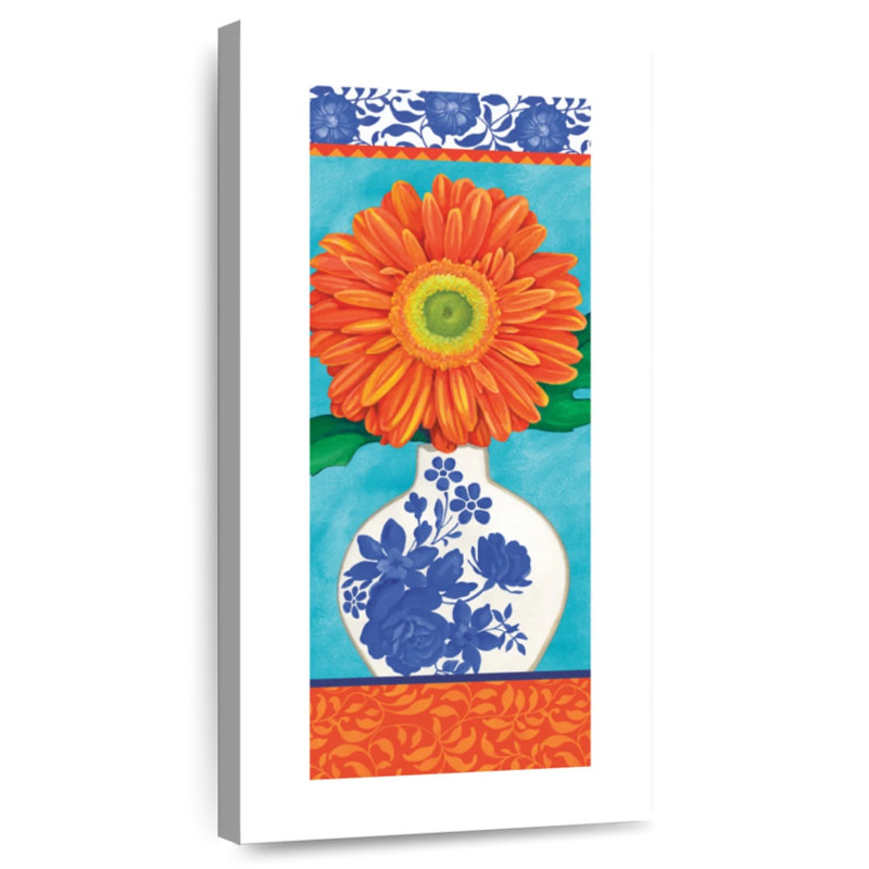 Marguerite orange en fleurs