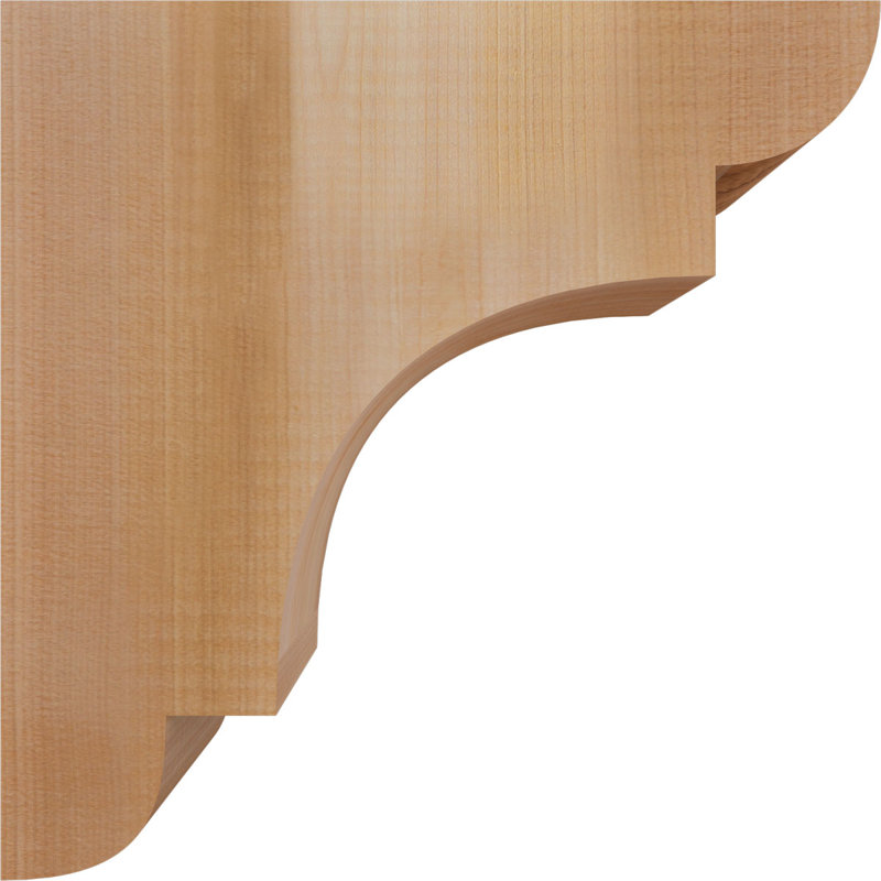 New Brighton Corbel, 10" H x 3.5" W x 10" D, Western Red Cedar, Smooth