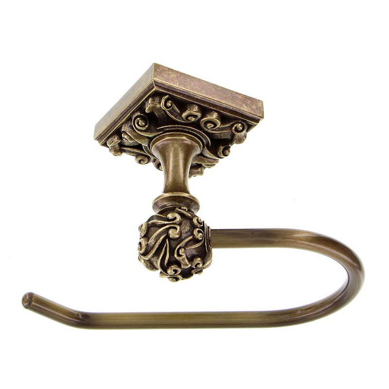 Sforza Wall Mounted Toilet Paper Holder, Antique Brass