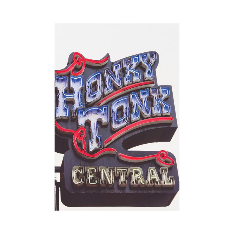 Nashville Neon Ii by Ann Hudec - Print on Canvas, 66.04cm H x 45.72cm W x 3.81cm D, Wrapped Canvas