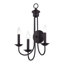 Très grande applique murale noire 3 lumières-273131404