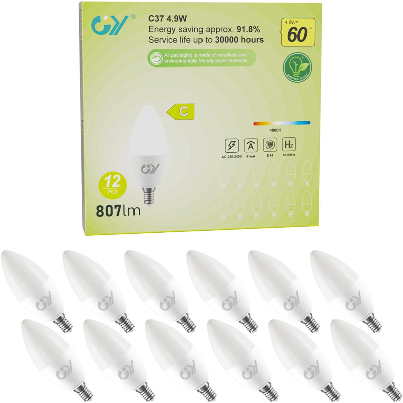 4.9 W G30 LED Smart Bulb, Warm White, 3000 Kelvins