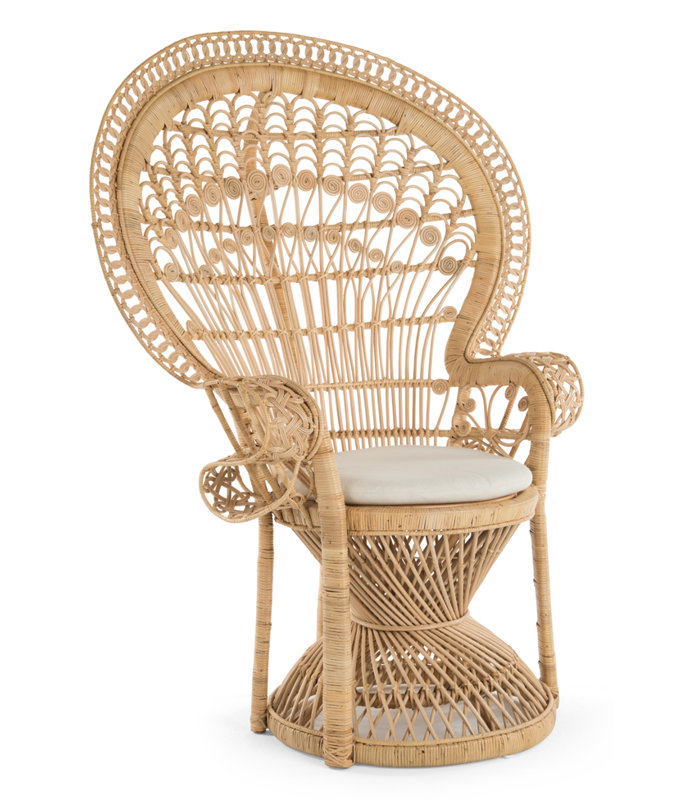 Upholstered Armchair, Natural