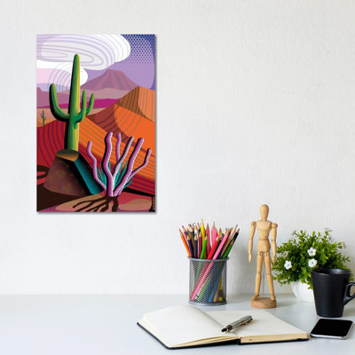 Gila River Reserve by Charles Harker - Wrapped Canvas Print