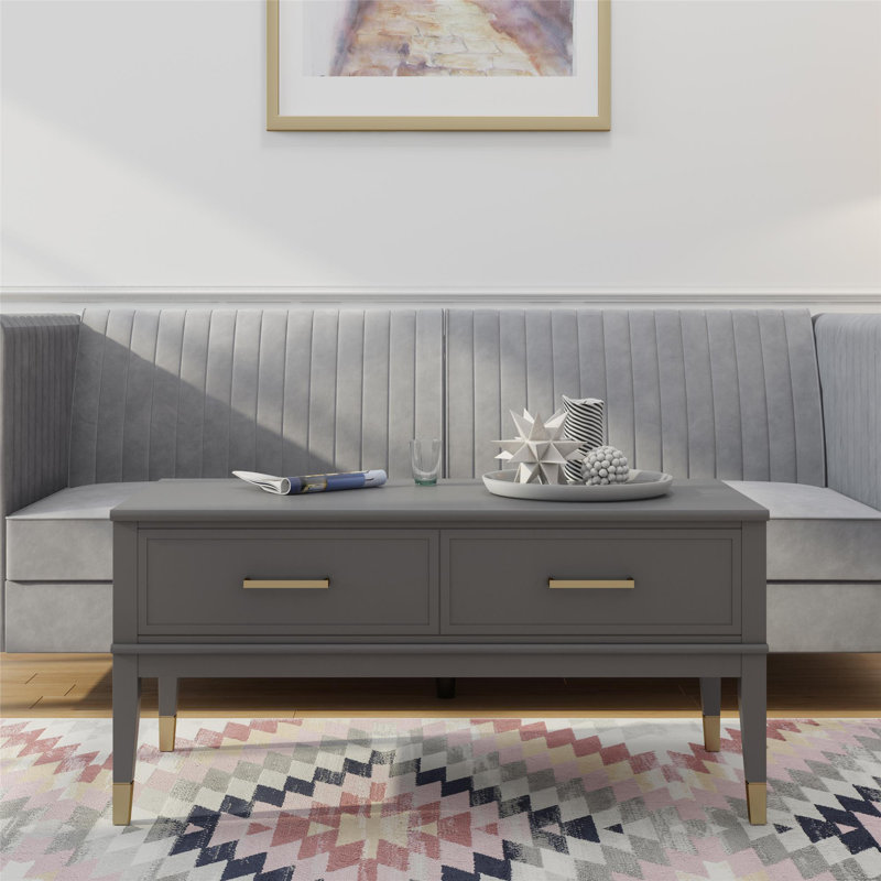 Table basse à plateau relevable Westerleigh, Gris graphite