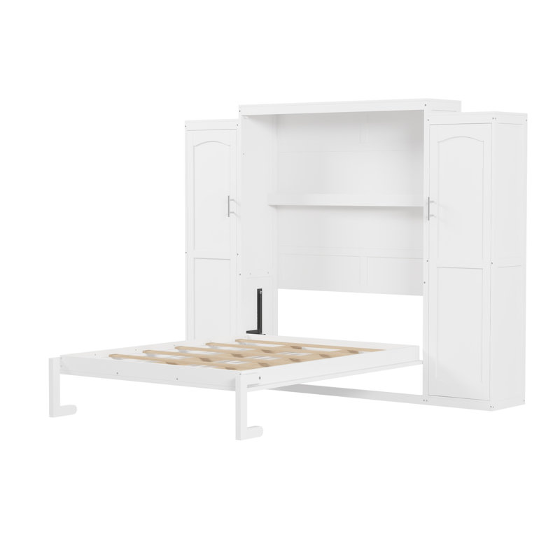 Armoire avec armoires Murphy, Grand, Blanc