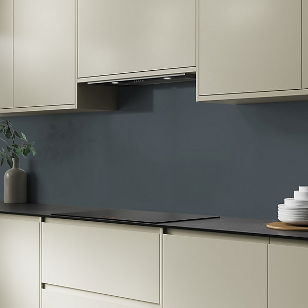 Aluminium Kitchen Hob Splashback, Malibu Grey/Storm Blue, 305 cm x 75 cm