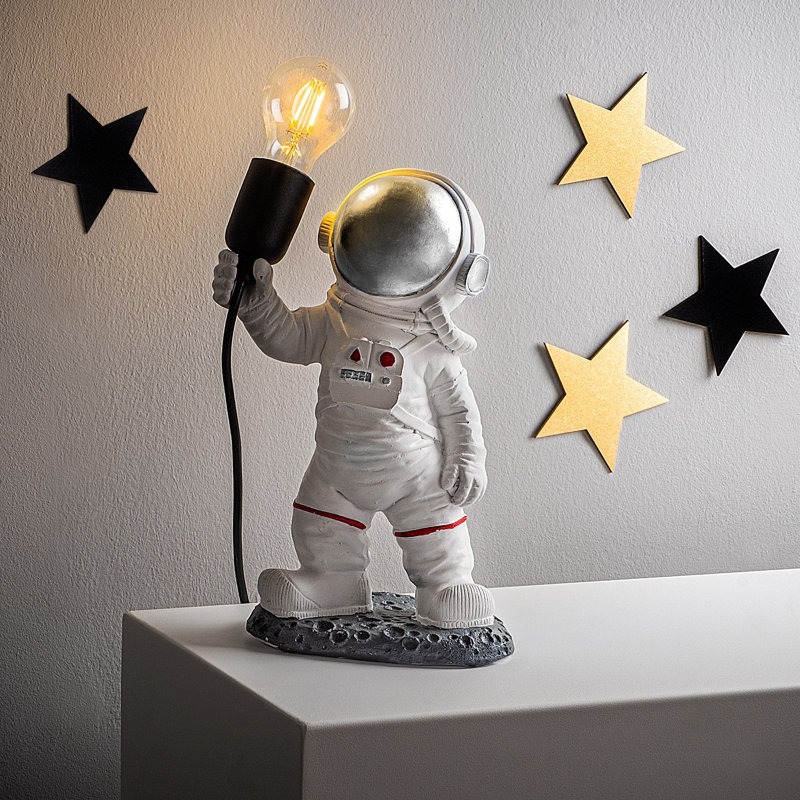 Modern Hand-Painted Table Lamp, 7.9 x 12.6 inches | 100% Polyester Shade | E27 Bulb Compatible, 6.6 ft Cable | Unique Color Variations for Stylish Home Decor | Perfect for Living Room & Bedroom Accent Lighting