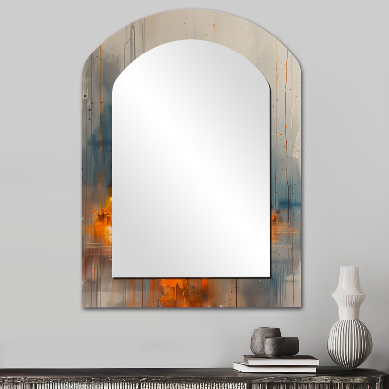 Orange gris ravitaillant la plate-forme oléicole II, 34 po x 25 po