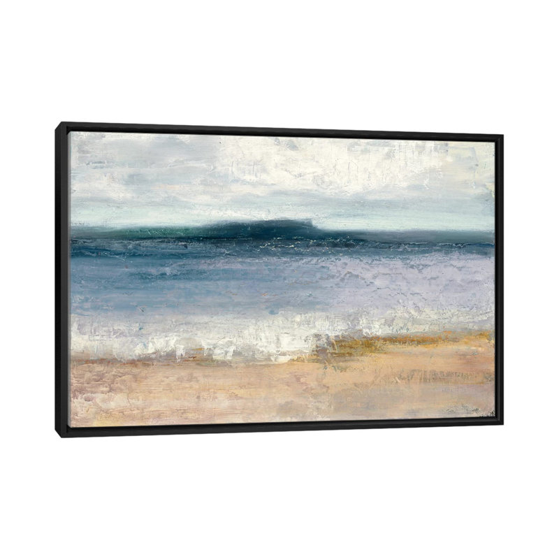 Indigo Isle par Julia Purinton - Impression sur toile tendue sur châssis, H 18 po x l 26 po x P 1,5 po, Toile avec cadre noir