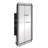 Modern Rectangle Black Wall Mounted Medicine Mirror Cabinet For Bathroom, Led Lights, 2 - Layer Removable Shelves, Magnetic Suction Closure-708096912