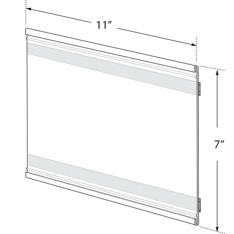 Plaque adhésive à dossier adhésif l 11 po x H 8 po, paquet de 10, 11"W x 7"H