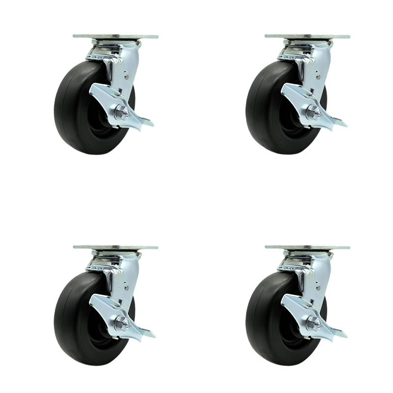4 Piece Polyolefin Caster Set