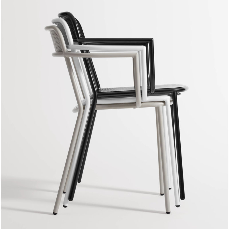 Trim Arm Chair, White