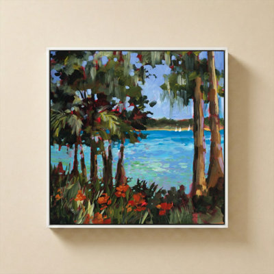 Sur le lac II par Jane Slivka - Impression sur toile