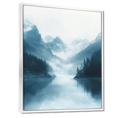 «Graciella Winter Misty Peaks In The Morning I», reproduction d'art sur toile encadrée