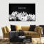 «Houston City Houston Skyline BW», reproduction sur toile-92517854