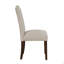 Ensemble de 2 chaises d'appoint, garniture cloutée de dossier de siège en tissu-1610639594