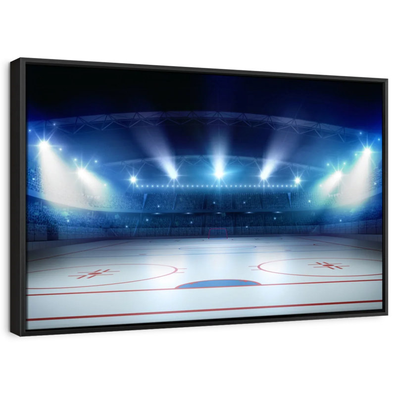 «Hockey Stadium», reproduction sur toile, H 9 po x l 13 po
