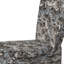 Chaise d'appoint rembourrée bohème et éclectique beige et argent Sphinx