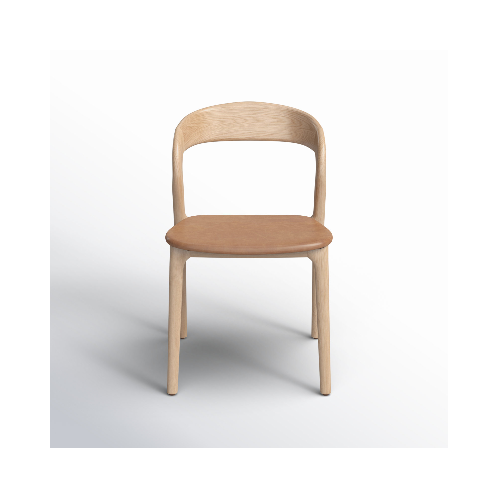 Kayla Leather Dining Chair, Sonoma Butterscotch Top Grain Leather, Natural