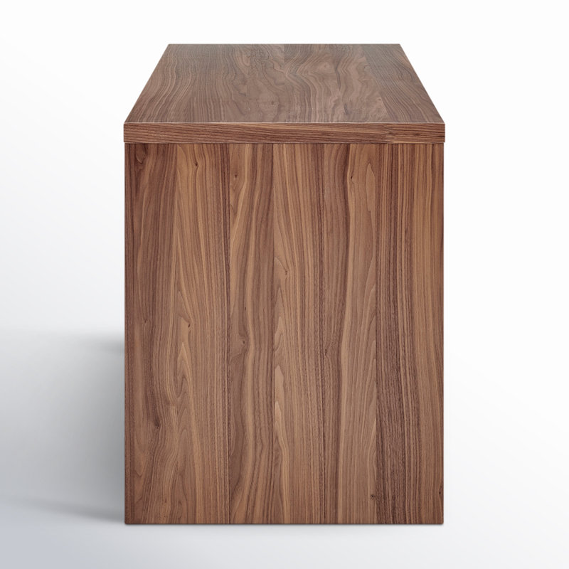 Carson 55.12'' W Manufactured Wood Writing Desk, Brown