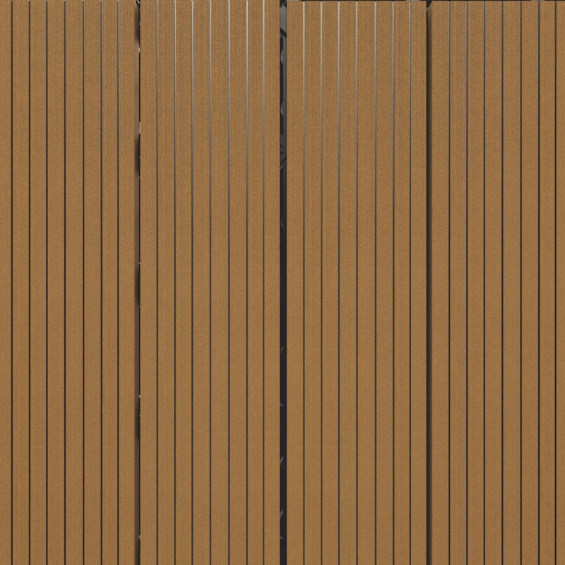 12'' L x 12'' W Composite Interlocking Deck Tile, Four-grid Oak