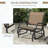 Metal Frame Porch Glider Chair with Breathable Mesh Fabric-1980349966
