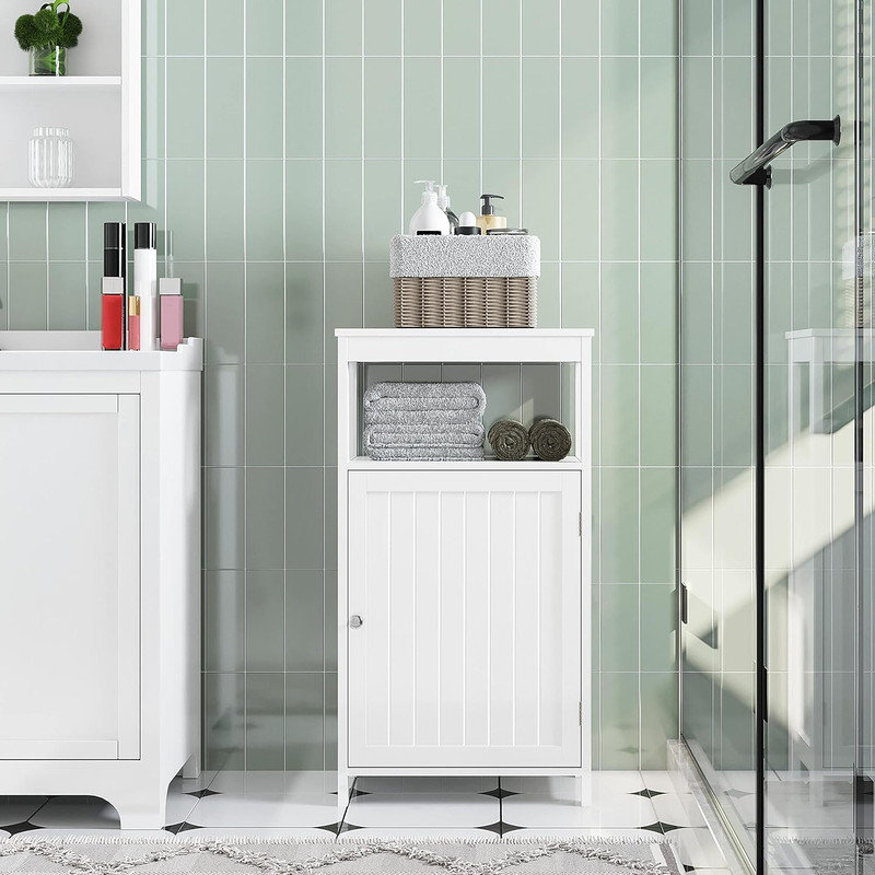 Red Barrel Studio® Fabrienne Freestanding Bathroom Cabinet | Wayfair