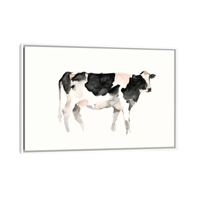 « Farm animal Study II » par Ethan Harper, reproduction d’art, H 32 po x l 48 po x 1,5 po, Toile blanche encadrée