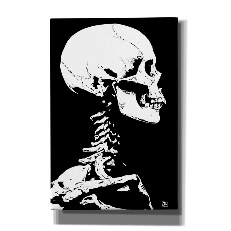 Art mural sur toile Trinx «Skeleton» par Giuseppe Cristiano, L 12 po x H 18 po