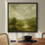 «Misty Green Meadow River Scene Wall Decor», reproduction d'art sur toile encadrée-1439639455-1439639454