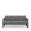 Ensemble de conversation moderne en aluminium 4 pièces avec canapé et table basse 4 pièces