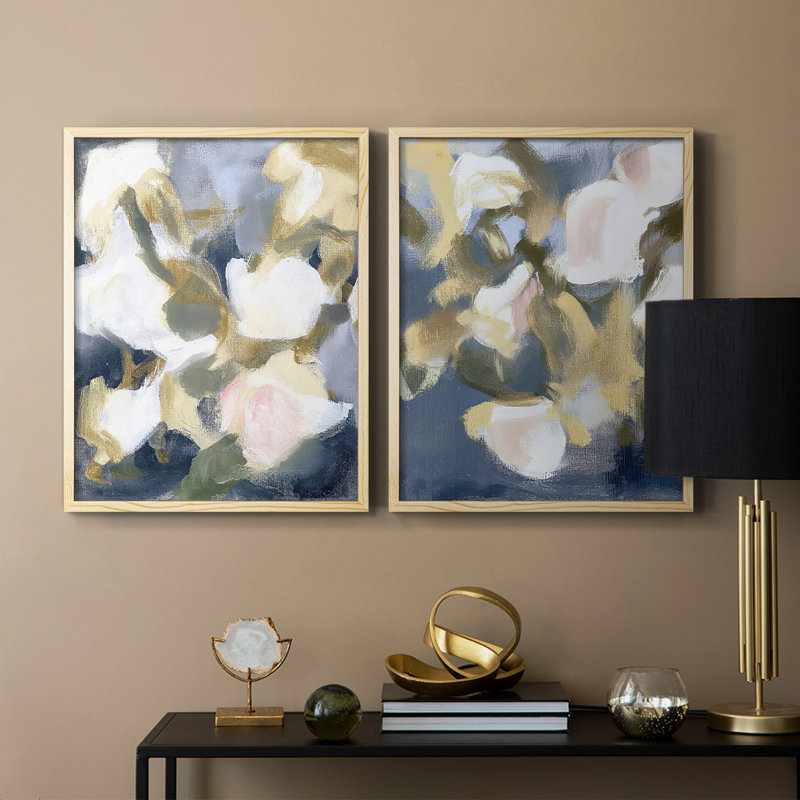 Série FLORAL DCL III - reproduction encadrée de qualité supérieure - prête à être accrochée - aucun clou requis - aucun clou requis