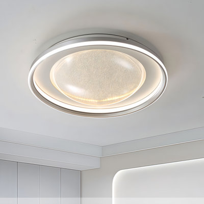 22" Round Flush Mount Light With Remote Control
