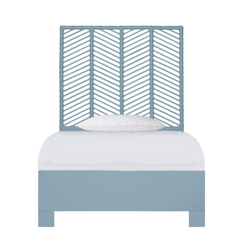 Liam Collection Bed, Twin XL, Pool Blue