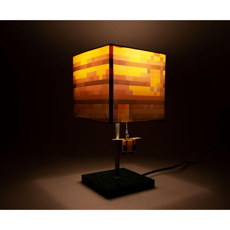Minecraft Yellow Bee Nest Block Desk Lamp with 3D Bee Puller Croner