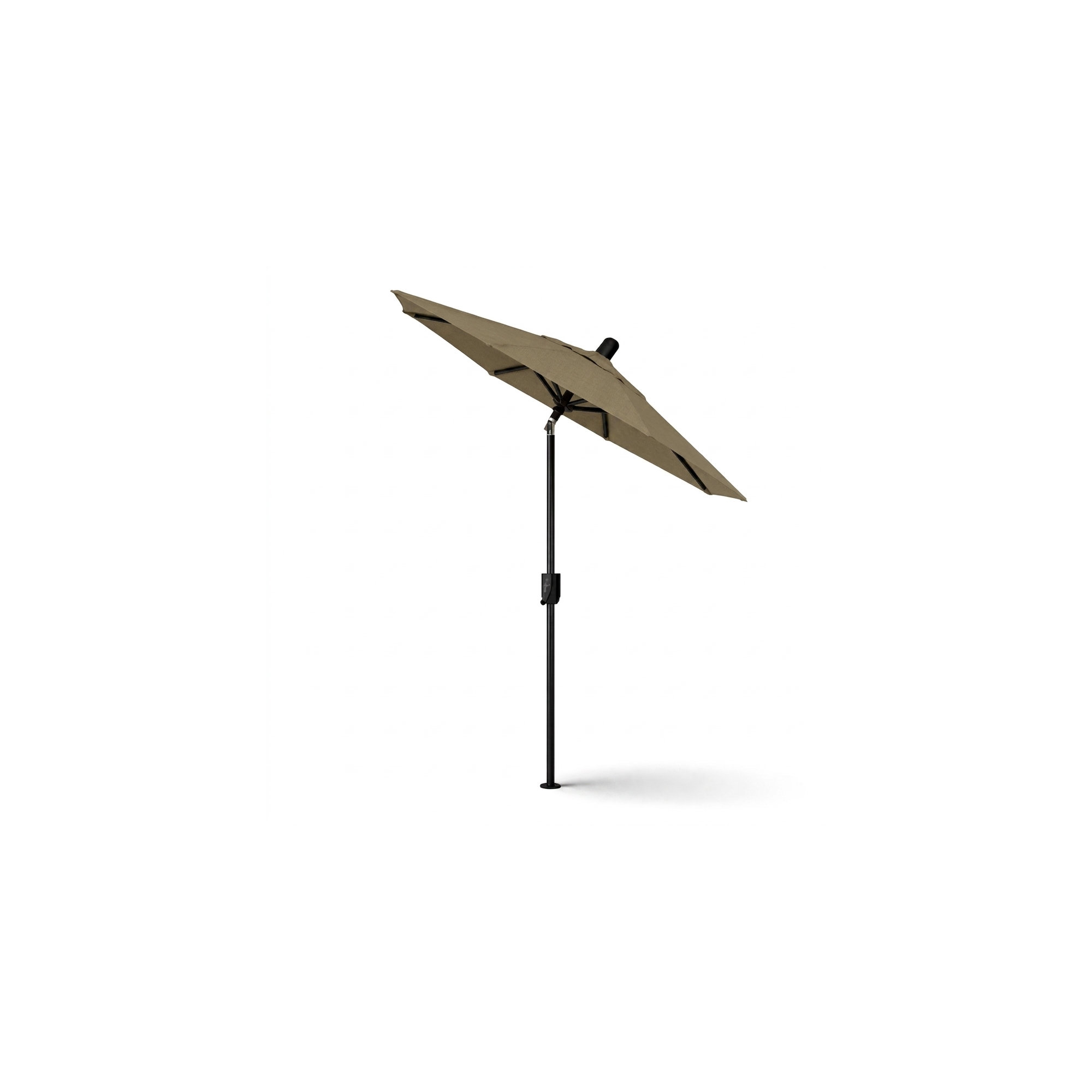 Natalie 74.5'' Outdoor Umbrella, Black Sapphire, Canvas Taupe
