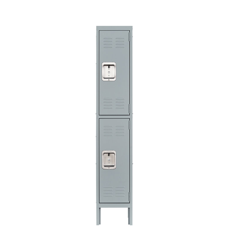 Armoire de rangement en métal, gris