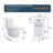 Glossy White Toilet With Powerful Flush And Easy Installation Elongated High-Performance Construction-121676812