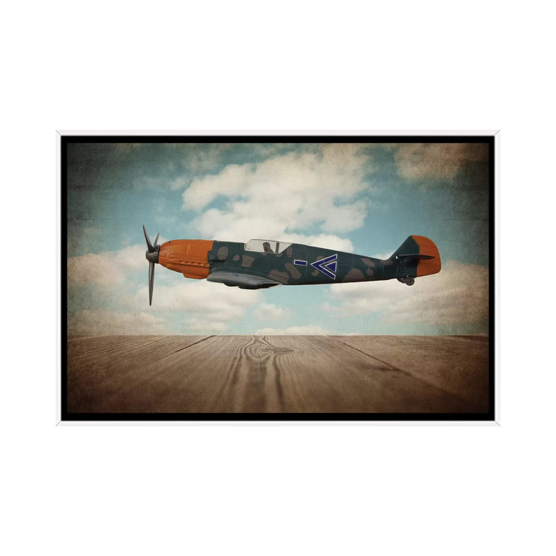 BF109 - Print on Canvas, 101.6 cm H x 66.04 cm W, White Framed