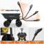 1400lbs 7Cu.Ft. Garden Dump Cart Tow Behind with 2-in-1 Convertible Handle and 13in All Terrain Wheels Heavy Duty Poly Pull Behind Yard Dump Wagon ATV Trailer for Lawn Mower Tractor