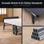 Jay-Be® RM80 Rollaway Folding Guest Bed with Memory Mattress, 360° Castors & Headboard, Single