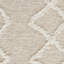 Tapis naturel / gris en laine touffeté à motif géométrique Abraham-101489797