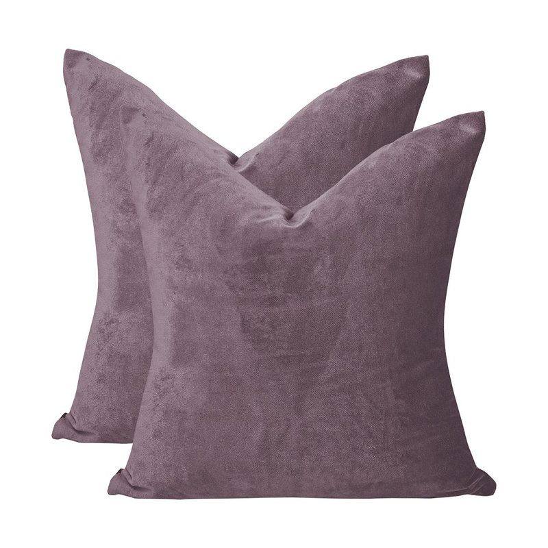 Matte Velvet Cushion Cover - 1 Pc, Cotton Candy, 41cm x 41cm
