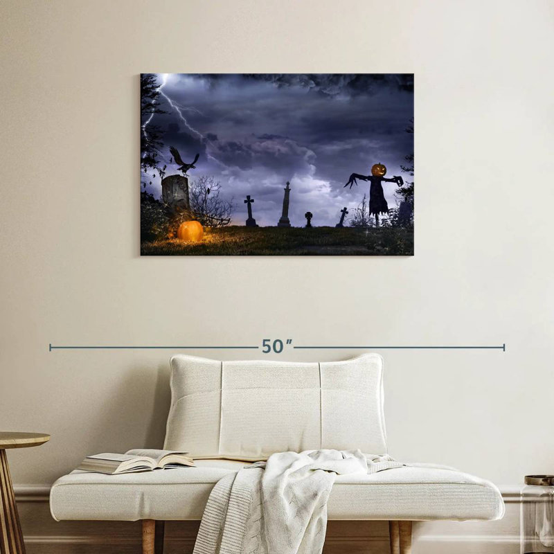 Kelan Horror Graveyard Scarecrow, 24" H x 36" W